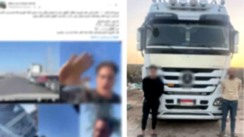 القبض على سائق مقطورة ومرافقه بعد تعديهما على مواطن لتصويره سيرهم بسرعة عالية بالإسكندرية