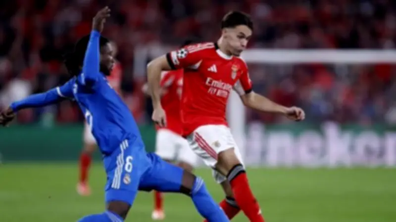 دوري أبطال أوروبا: تعادل سلبي بين ريال مدريد وبنفيكا في الشوط الأول من الملحق المؤهل