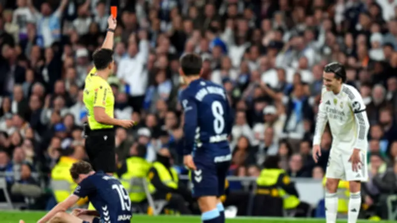 حكم البطاقات الحمراء الثلاث يدير موقعة الريال وأوساسونا في الدوري الإسباني