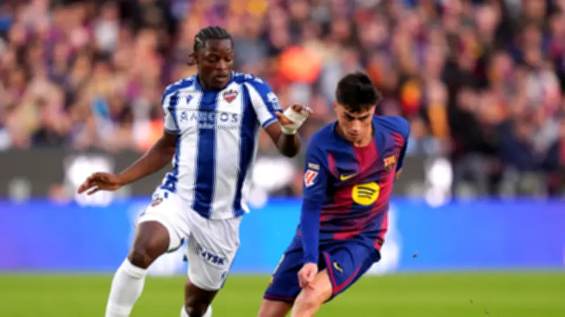 جماهير برشلونة تحتفل بعودة بيدري من الإصابة في فوز تاريخي على ليفانتي