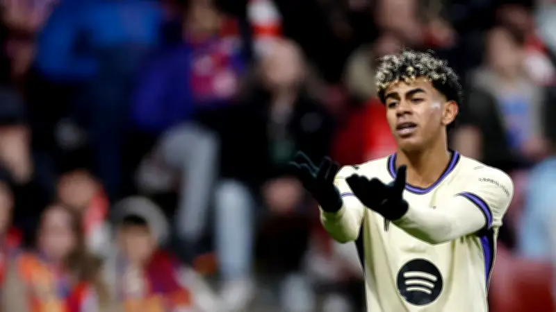 لامين يامال يغضب رغم فوز برشلونة وتصدره الدوري الإسباني أمام ليفانتي