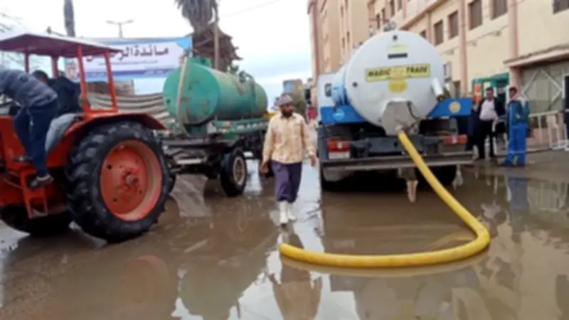 تحرك عاجل للأجهزة التنفيذية بالشرقية لمواجهة الأمطار الغزيرة