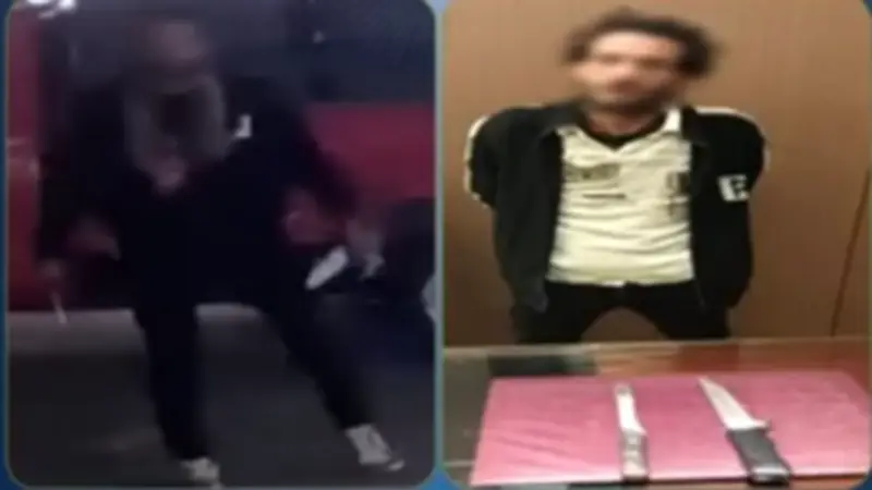 ضبط عامل استعرض سلاحين أبيضين في شوارع المحلة بعد فيديو مرعب