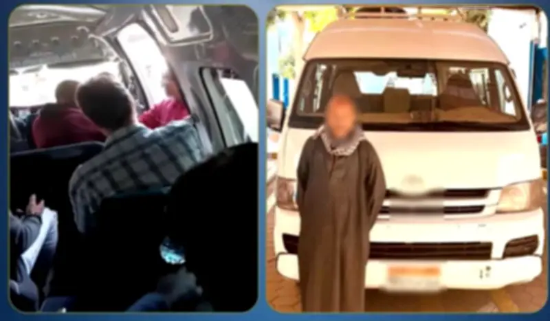 الداخلية تكشف حقيقة فيديو سائق ميكروباص يدعي دفع مبالغ مالية لتأمين طريق الأقصر