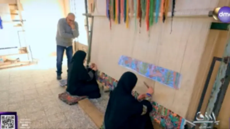 أسرار صناعة السجاد اليدوي في مدرسة سقارة تبرز في برنامج 