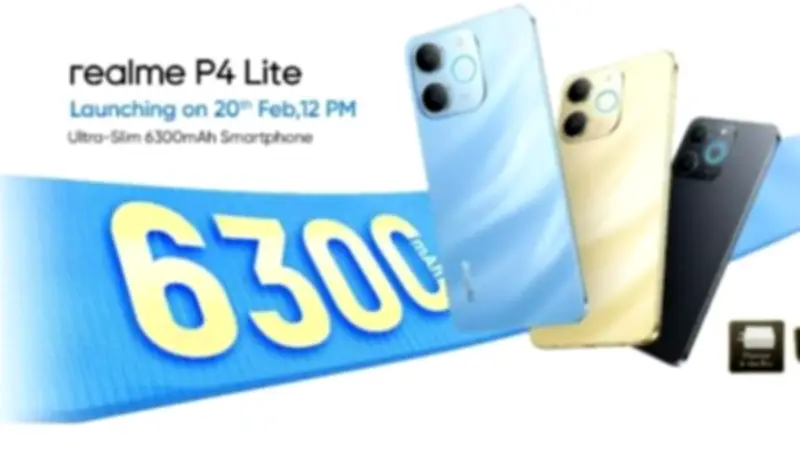 ريلمي تطلق هاتف Realme P4 Lite 4G ببطارية ضخمة 6300 مللي أمبير وتصميم متين
