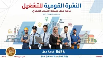 وزارة العمل تطلق نشرة توظيف جديدة بـ 5456 فرصة عمل مع ضمانات الحد الأدنى للأجور والتأمينات