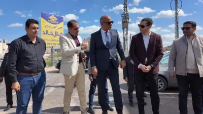 محافظ كفر الشيخ يتفقد زراعة 60 ألف شجرة مثمرة وزينة في تطوير محور 30 يونيو