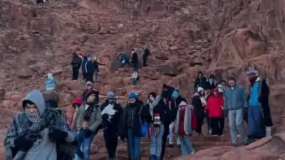 سانت كاترين تستقبل 653 سائحًا وزائرًا في أول أيام رمضان رغم البرودة الليلية