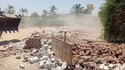 الغربية تزيل 9 حالات بناء مخالف على الأراضي الزراعية خلال 24 ساعة