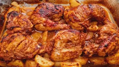 طريقة عمل طاجن بطاطس بالفراخ: وصفة سريعة وشهية للعائلة