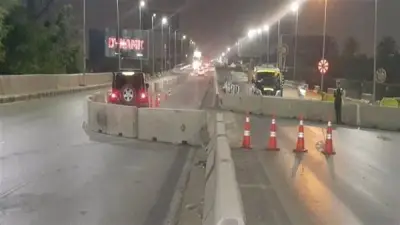 غلق كلي لمحور الفريق كمال عامر لمدة يومين لرفع كمرة كوبري المشاة في الجيزة