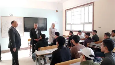وفد التعليم يواصل جولاته الميدانية في مدارس البحيرة لليوم الثاني على التوالي