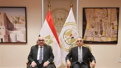 وزير العدل يستقبل رئيس هيئة قضايا الدولة للتهنئة بتوليه مهام منصبه