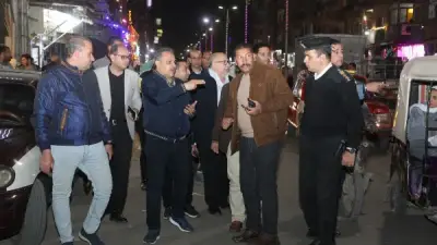 محافظ الشرقية يتفقد شوارع الزقازيق لمتابعة رفع الإشغالات وانتظام الباعة