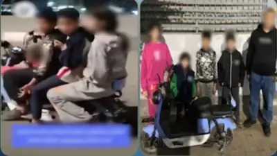 ضبط طفال يقودون دراجة كهربائية في بولاق الدكرور ووالدهم ومالكها