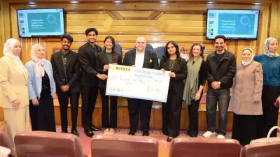 تكريم الفائزين في أول مسابقة للمكتب الأخضر بكلية طب قصر العيني