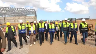 محافظ الدقهلية يتفقد إنشاءات مصنع تدوير المخلفات بقلابشو ضمن مشروع بيئي كبير