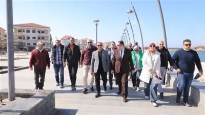 محافظ دمياط يتفقد مشروع تطوير منطقة اللسان والفنار برأس البر لتعزيز السياحة