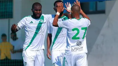 أهلي جدة يتقدم على ضمك بهدف فرانك كيسي في الدوري السعودي الممتاز