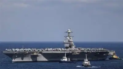 حاملة الطائرات الأمريكية جيرالد فورد تقترب من ميناء حيفا في ظل تصاعد التوترات الإقليمية