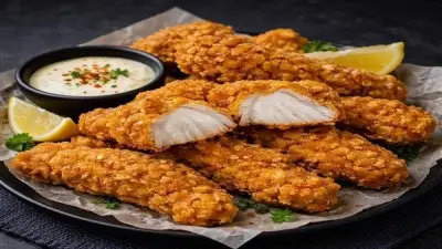 طريقة سهلة لتحضير ستربس الدجاج المقرمش في المنزل بخطوات بسيطة