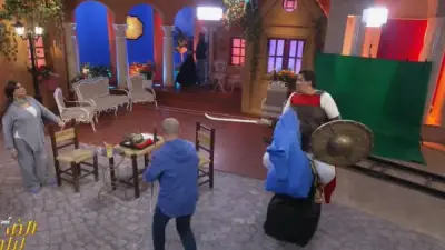 انفعال مصطفى البنا بعد مقلب فيفي عبده: 