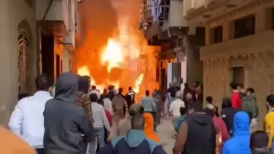 إخماد حريق هائل في مخزن بلاستيك بالصف بالجيزة دون إصابات