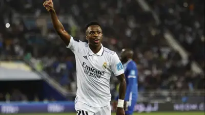 فينيسيوس جونيور يحطم الأرقام القياسية في الأدوار الإقصائية لدوري الأبطال