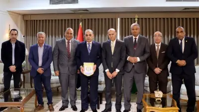 محافظ الإسماعيلية يستقبل اللجنة المعينة لإدارة النادي الإسماعيلي في أول لقاء رسمي