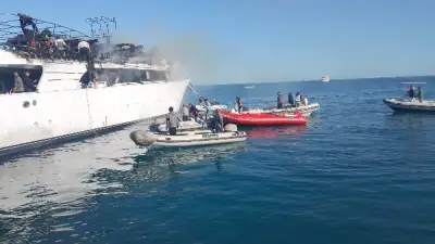 اندلاع حريق في مركب سياحي بالغردقة وتدخل عاجل من الدفاع المدني