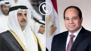 الرئيس السيسي يتابع مع أمير قطر تداعيات الاعتداء الإيراني على إسرائيل