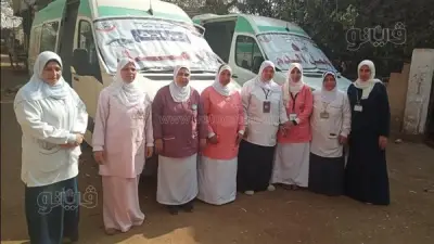 قافلة طبية مجانية ببني سويف تكشف وتعالج 1351 مريضًا في قرية تمام كسّاب