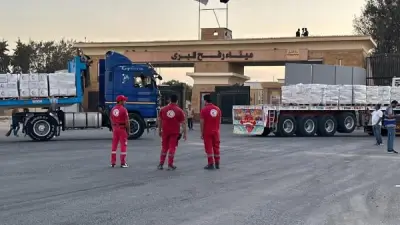 الهلال الأحمر المصري يطلق قافلة «زاد العزة» 158 حاملة 2400 طن مساعدات لغزة