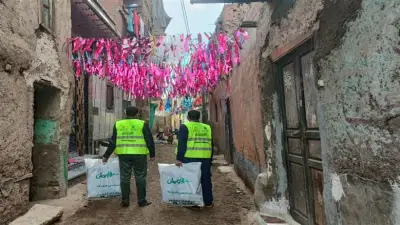 توزيع 550 لحافاً وبطانية على الأسر المحتاجة في 13 قرية بالمنوفية ضمن مبادرة حياة كريمة