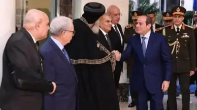 البابا تواضروس يشارك في حفل إفطار القوات المسلحة بحضور الرئيس السيسي