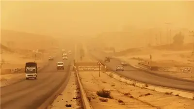 الأرصاد تحذر من رياح مثيرة للرمال والأتربة على جنوب الصعيد مع انخفاض درجات الحرارة