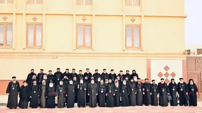 الأنبا مقار يلتقي كهنة إيبارشية مراكز الشرقية وأسرهم في العاشر من رمضان