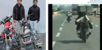 سقوط دراجتين ناريتين خلال حركات استعراضية بالغربية.. وإصابة قائديهما