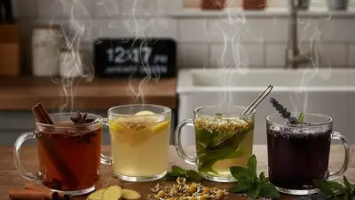 مشروبات دافئة خفيفة تدعم الهضم بعد الإفطار دون إثقال المعدة