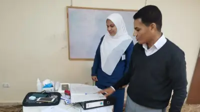 وكيل صحة الأقصر يتفقد القافلة الطبية بمركز شباب الزهراء في الطود لضمان جودة الخدمات