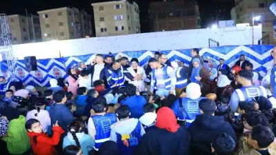 قوافل السعادة تصل كفر صقر وتقدم عروضاً غنائية وورش إبداعية للأطفال