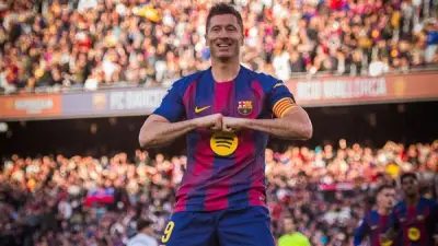 برشلونة يعلن جاهزية ليفاندوفسكي الكاملة لمواجهة أتلتيك بلباو في الدوري الإسباني