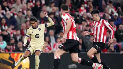 تعادل برشلونة مع أتلتيك بيلباو في الشوط الأول من الدوري الإسباني