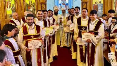 الأنبا لوقا يرسم شمامسة جدد في كنيسة العذراء بجنيف ضمن برنامج إعداد كنسي متكامل