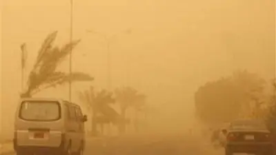 رياح محملة بالرمال والأتربة تضرب المنيا اليوم مع توقعات أمطار خفيفة