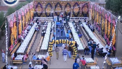 مدرسة ثانوية بالعياط تنظم حفل إفطار جماعي يجمع الطلاب والأقباط والقيادات