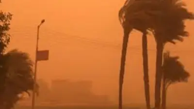 دعاء الرياح والعواصف الترابية: اللهم إنا نسألك خيرها ونعوذ بك من شرها