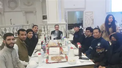 طلاب وافدون بجامعة قناة السويس يشاركون في حفل الإفطار السنوي بالقاهرة