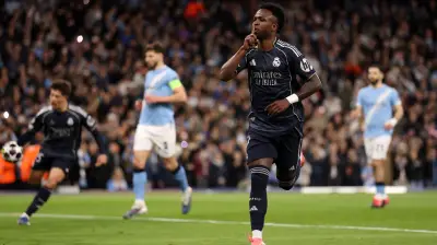 فينيسيوس جونيور يهز شباك مانشستر سيتي ويسجل هدفًا حاسمًا في دوري أبطال أوروبا